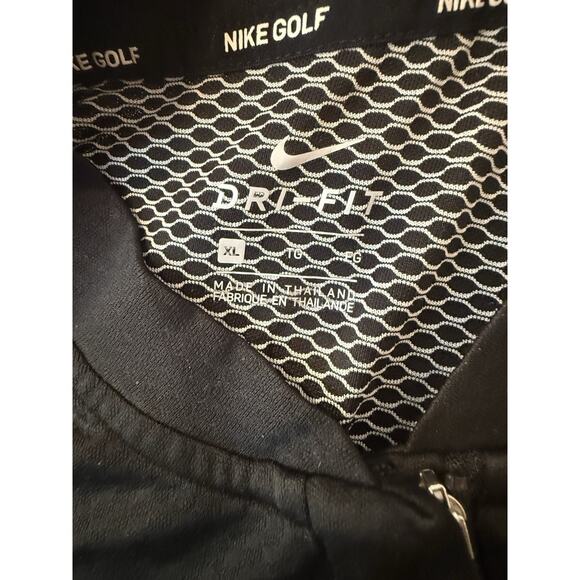 Nike Golf Dri-FIT Polo Shirt Black XL Short Sleeve Performance Lightweight Mens - Picture 10 of 10
